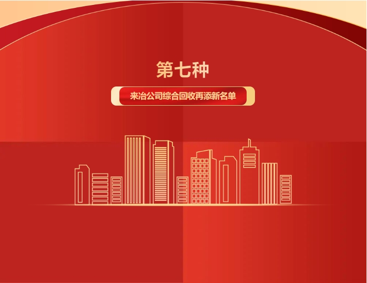 第七種！來冶公司綜合回收再添新名單